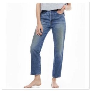 Women’s Sandrine Rose by Free People Indigo Straight Fit Ankle Jeans NWT